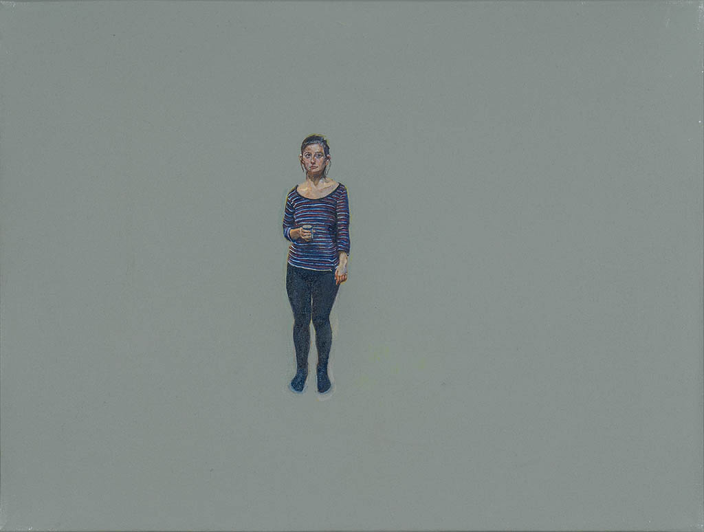 Jan Chlup, painting, Portrait 03, 30x40 cm, oil on canvas, 2020