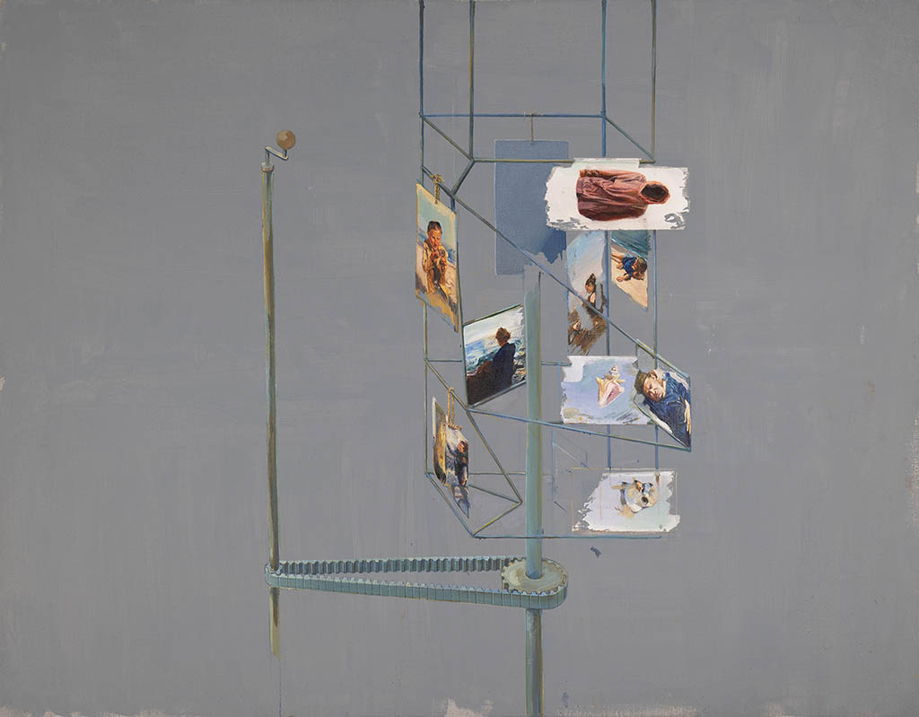 Jan Chlup, painting, Unwinding 02, 160x120 cm, oil on canvas, 2022