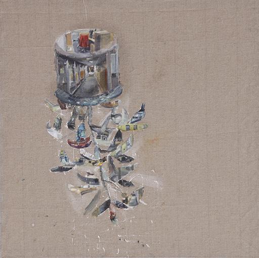 Jan Chlup, Flower Pot, Painting